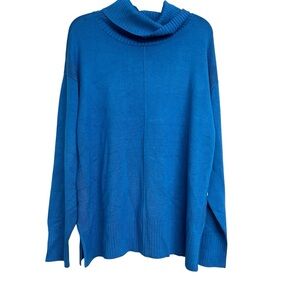 NWT Tribal Women's Blue Turtleneck Long Sleeve Sweater XL
